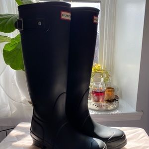 Black Matte HUNTER Original Tall’Rain Boot